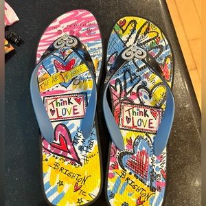 Brighton, flip-flops, multicolored, size 7
